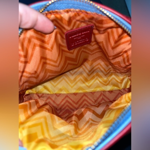 MISSONI Women’s Muti-Colored Tassel Zipped Bag, Red - Picture 8 of 9